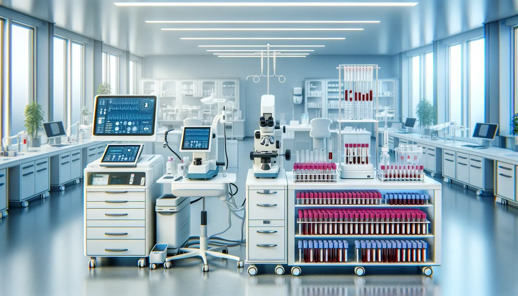 medical laboratory with innovative equipment